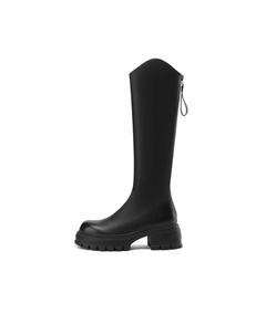 Женские сапоги высокие на платформе, черный Daphne