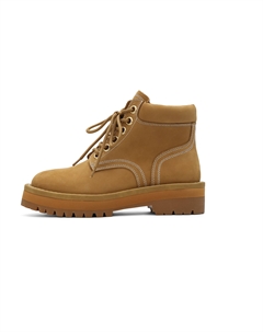 Женские желтые ботинки Martin с подкладкой из флиса, цвет Yellow (Fleece-Lined) Atmakevo