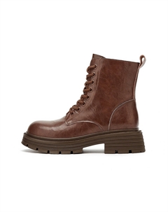 Короткие женские ботинки мартина коричневые, цвет Brown Daphne