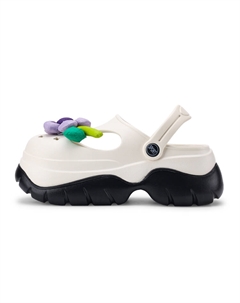 Милая Маленькая Цветочная Закрытая Резиновая Пара Сланцы Женские, 2535-4 Черный [Рекомендуем взять на размер больше] Xmistuo