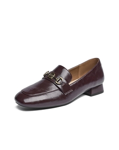 Женские лоферы коричнево-красные, цвет Red Brown Josiny