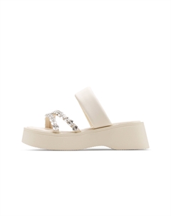 Женские противоскользящие шлепанцы бежевые, цвет Beige C°banner