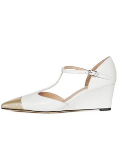 Женские туфли на платформе с каблуком 6 см шампань голд, цвет Champagne Gold Cicifor