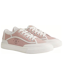 Низкие женские розовые скейтбордские кроссовки HERMES Hermès