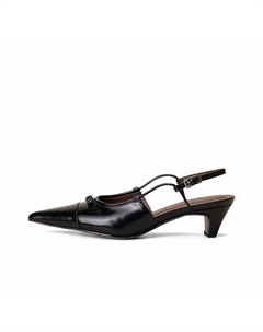 Женские туфли на платформе с массивным каблуком черные, цвет Black Shoemaker queen