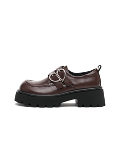 Женские лоферы на платформе 5,7 см в цвете масляный каштановый коричневый, цвет Oil Chestnut Brown Masoomake