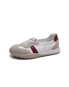 Женские низкие кэжуал кеды бежевый хаки, цвет Beige Khaki Mulinsen