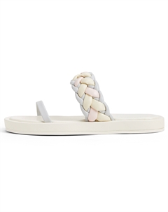 Сланцы на композитной подошве 2 см Женские Мультиколор/Коричневый Charles&keith