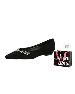 Женские повседневные туфли Casual Single - черные с сумкой для покупок, цвет Black+Shopping Bag Bigtree