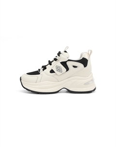 Женские устойчивые к истиранию массивные кроссовки низкие бежево-черные, цвет Beige Black Hla