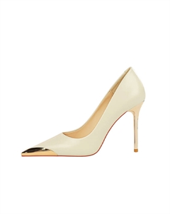 Тонкие каблуки на шпильке женские, кофе + сумка для покупок Bigtree