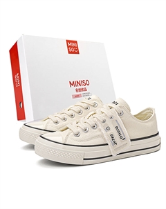 Кроссовки Unisex Бежевые, Розово-красные Miniso