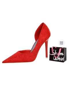 Туфли-лодочки на тонком каблуке 10,5 см женские - абрикосовые с сумкой для покупок, цвет Apricot+Shopping Bag Bigtree