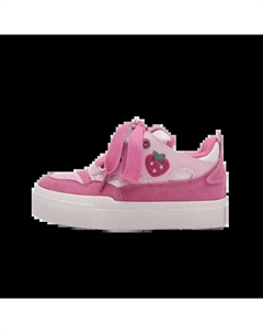 Женские скейтерские кеды клубнично-розовые, цвет Strawberry Pink Jimixiong