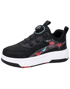 Абразивостойкие водонепроницаемые дышащие легкие низкие уличные туфли для женщин с эффектом увеличения роста черные, цвет Black Tonybear