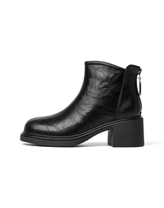 Ботильоны на каблуке 6 см, черные (без подкладки) Josiny