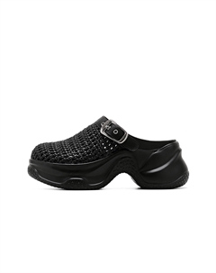 Закрытые тапочки женские черные, цвет Black C°banner