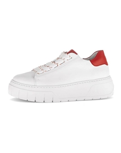 Низкие кроссовки, белый/красный Gabor