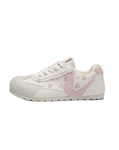 Женские кэжуал кеды лоу-топ бело-розовые, цвет White Pink Bigtree