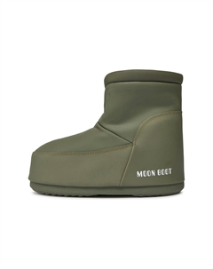Ботинки женские Icon низкие с логотипом, зеленый Moon boot