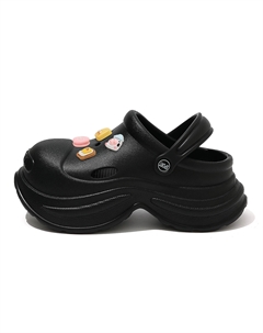 Клоги женские черные Milk Mini Cookies, цвет Black (Milk Mini Cookies) Cat power