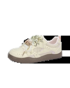 Женские низкие скейтерские кеды светло-желтые (аксессуары Cat+Fish), цвет Light Yellow (Cat+Fish Accessories) Jimixiong