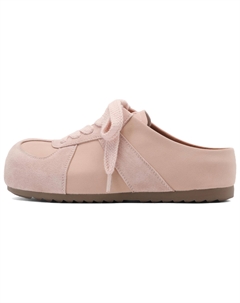 Женские тапочки с закрытым носком на резиновой подошве светло-розовые, цвет Light Pink Josiny