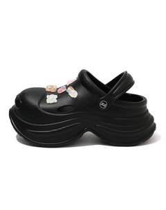 Женские сабо черные прозрачные маленькие милые, цвет Black (Transparent Small Cute) Cat power