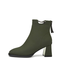 Женские черно-зеленые ботинки с подкладкой из флиса, цвет Green/Fleece-Lined Daphne