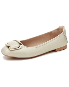 Женские повседневные туфли-лодочки светло-золотистые, цвет Light Gold Quicheshoes