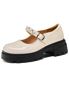 Мэри Джейн туфли женские черные/экрю, цвет Ecru Josiny