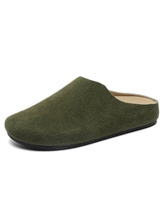Закрытые тапочки мужские оливкового цвета, цвет Olive Green[Men's] V05