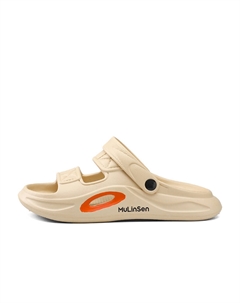 Пляжные сандалии мужские бежево-оранжевые, цвет Beige Orange Mulinsen