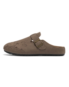 Закрытые тапочки унисекс - кофе (летний пляж), цвет Coffee (Summer Beach) Warrior