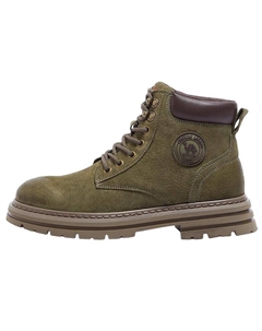 Мужские ботинки Martin в цветах земляной желтый, песочный, зеленый, серый, кофейный — зеленый (с флисовой подкладкой), цвет Green (Fleece-Lined) Camel