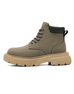 Короткие ботинки Мартин унисекс с флисовой подкладкой цвета хаки, цвет Khaki Fleece-Lined Kangaroo head