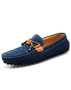 Мокасины мужские — тёмно-синие, цвет Dark Blue Ximo bull