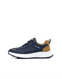 Низкие повседневные мужские туфли синие, цвет Blue Mulinsen