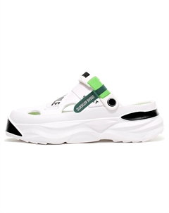 Клоги мужские бело-зеленые, цвет White Green Urban authentic