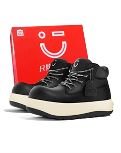 Черные унисекс ботинки Мартин до щиколотки, цвет Black Miniso