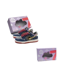 Износостойкие и легкие низкие скейтерские кроссовки унисекс сине-желтые Wukong Blue, цвет Wukong Blue 7 sevfun