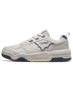 Мужские противоскользящие легкие дышащие лоу-топ скейтерские кеды Moon White цвета слоновая кость/винтажный синий, цвет Ivory White/Vintage Blue Camel