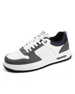 Мужские повседневные кроссовки низкие черно-бело-серые, цвет White Gray Tonybear