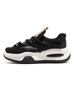 Мужские массивные кроссовки низкие хаки зеленый/белый/черный — черный, цвет Black Tonybear