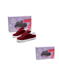 Износостойкие и легкие низкие скейтерские кроссовки унисекс черно-бордовые, цвет Burgundy 7 sevfun