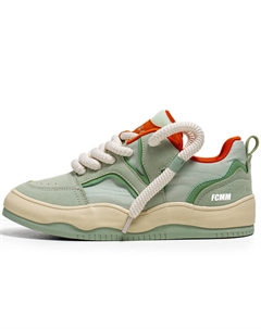 Антискользящие износостойкие скейтерские кроссовки мужские мятно-зеленые, цвет Mint Green Fcmm