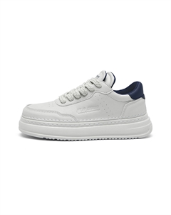 Низкие скейтерские кроссовки мужские бежево-голубые, цвет Beige Blue Hla