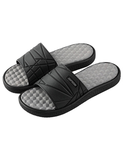 Мужские массажные тапочки-слайдеры серые устойчивые к истиранию, цвет Gray Tafn