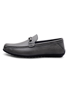 Мокасины мужские черно-бело-серые, цвет White Gray Dunnu