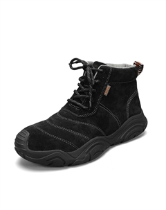 Чёрные мужские ботинки на щиколотку с мягкой подкладкой, цвет Black, Padded Dunnu